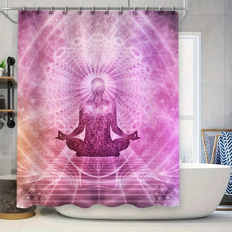 Luxurious Spa Shower Curtain Meditation Lotus Flower Pattern In Pink White For Bathroom Decor Polyester Fabric Easy Install Show W60H190(CM)-1 Pcs
Luxurious Spa Shower Curtain Meditation Lotus Flower Pattern In Pink White For Bathroom Decor Polyester Fabric Easy Install Show W60H190(CM)-1 Pcs