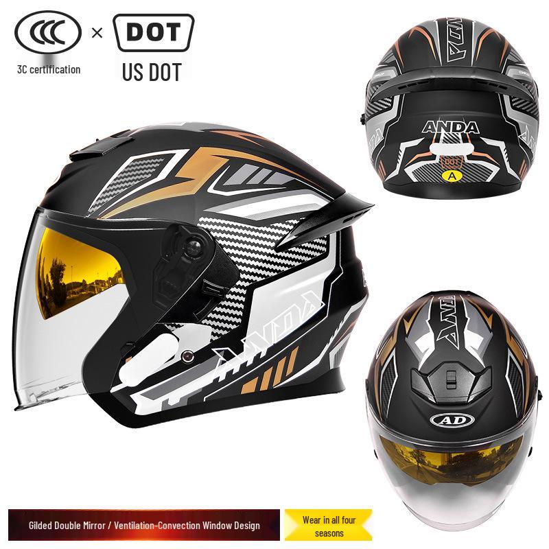 3C Certified Unisex Motorcycle Helmet with Sun Protection & Dual Visors - Four Seasons Use 2XL
3C Certified Unisex Motorcycle Helmet with Sun Protection & Dual Visors - Four Seasons Use 2XL