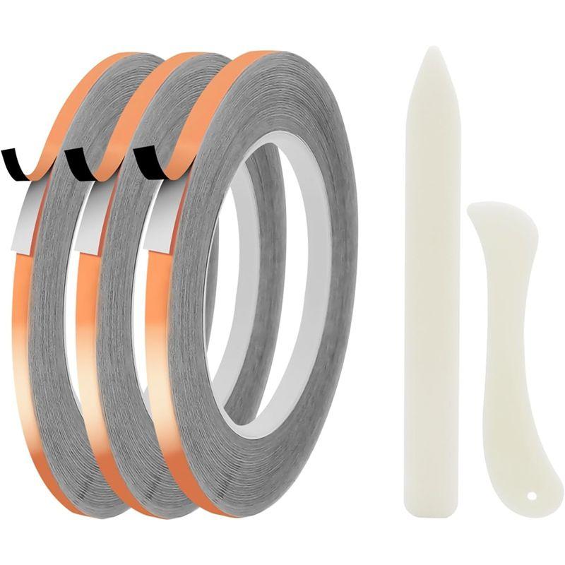 ABUL-Plastic-Scraper Included 3-Pack Stained Glass Foil Set- Copper Tape(0.2/0.23/0.27 Inch X 36 FT), Ideal For DIY Projects
ABUL-Plastic-Scraper Included 3-Pack Stained Glass Foil Set- Copper Tape(0.2/0.23/0.27 Inch X 36 FT), Ideal For DIY Projects