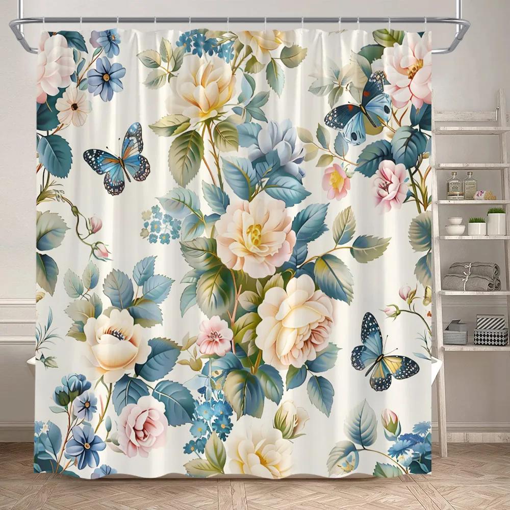 Floral Shower Curtains Boho Flowers Plant Watercolour Art Modern Polyester Fabric Bathroom Curtain Bathtub Decor Set With Hooks W60H190(CM)-1 Pcs
Floral Shower Curtains Boho Flowers Plant Watercolour Art Modern Polyester Fabric Bathroom Curtain Bathtub Decor Set With Hooks W60H190(CM)-1 Pcs