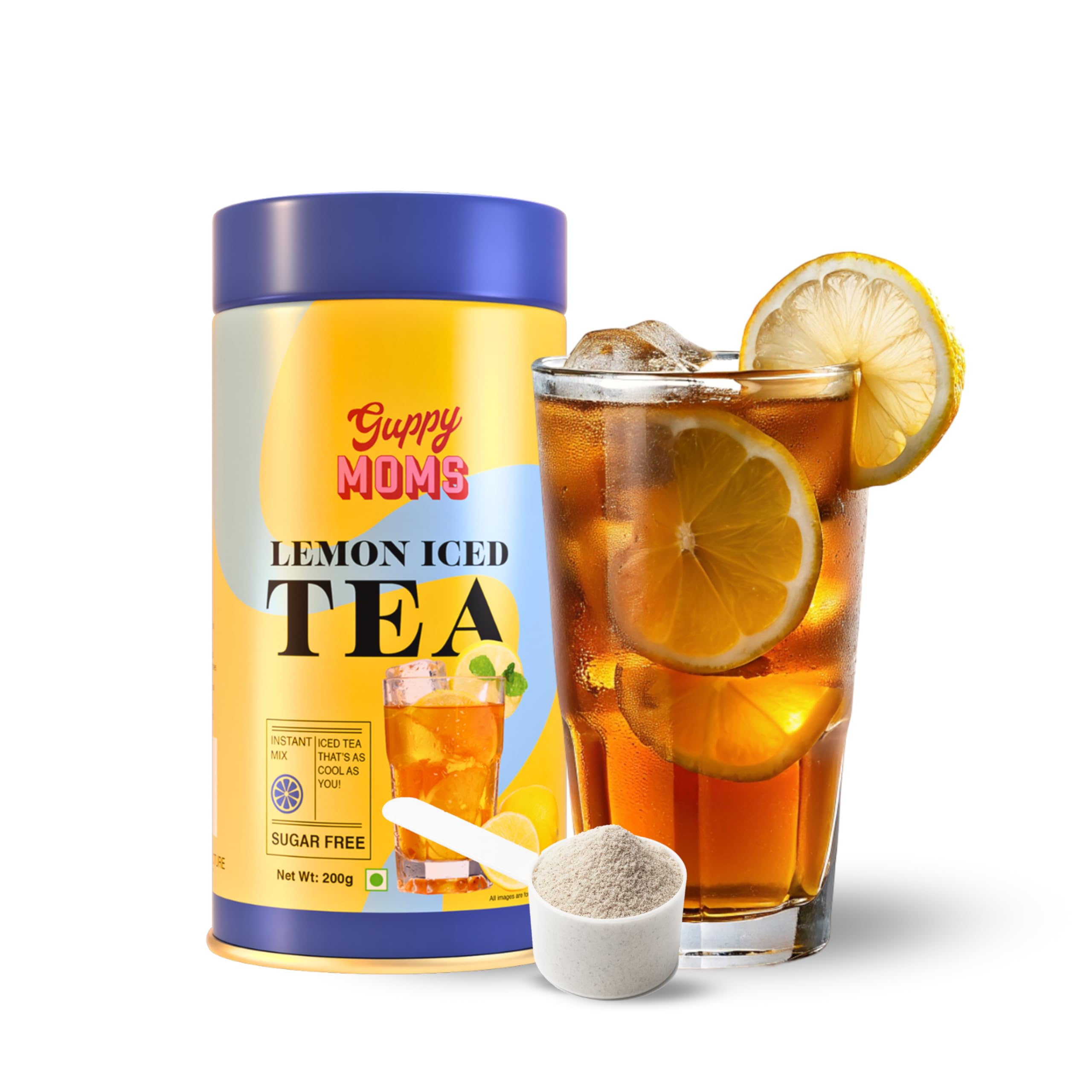 Guppy Moms Lemon Iced Tea Powder - Sugar-Free Fruit Drink | Refreshing Energy Drink Alternative | Premium Mixer for Mocktails & Summer Beverages
Guppy Moms Lemon Iced Tea Powder - Sugar-Free Fruit Drink | Refreshing Energy Drink Alternative | Premium Mixer for Mocktails & Summer Beverages