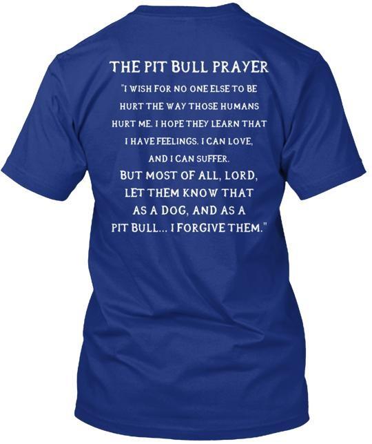 Pit Bull Prayer T-Shirt Made in the USA Size S to 5XL Unisex T-Shirt S
Pit Bull Prayer T-Shirt Made in the USA Size S to 5XL Unisex T-Shirt S