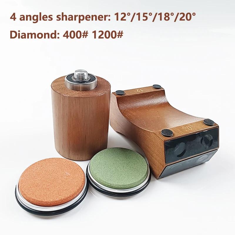 Newest 4-Angle Rolling Knife Sharpener 15/18/20/22° Sharpeners Magnet Wooden Base Diamond Grinder Set Woodwork Sharpening System AE2544
Newest 4-Angle Rolling Knife Sharpener 15/18/20/22° Sharpeners Magnet Wooden Base Diamond Grinder Set Woodwork Sharpening System AE2544