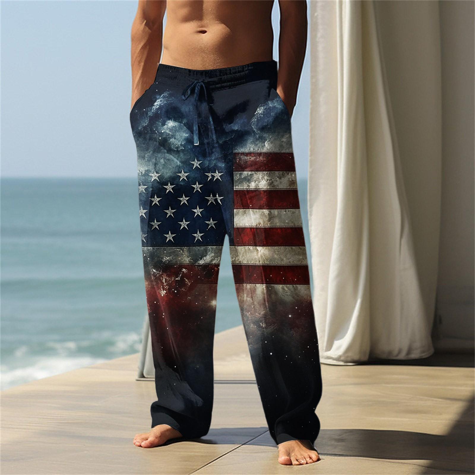 Мужские повседневные брюки с принтом «День независимости» L
Мужские повседневные брюки с принтом «День независимости» L