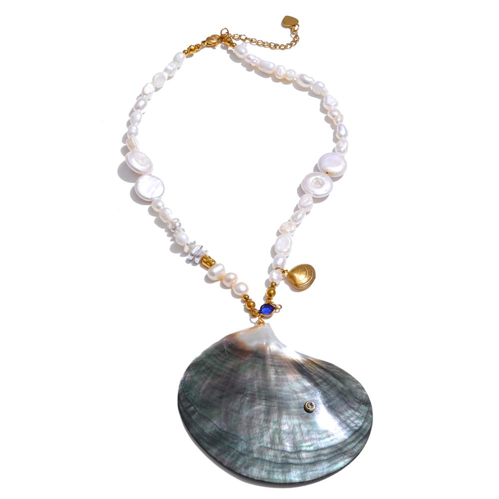 Yhpup Gift Box Packaging Ocean Unique Big Shell Pendant Necklace Luxury Natural Pearl Chain Stainless Steel Fashion Jewelry 2025
Yhpup Gift Box Packaging Ocean Unique Big Shell Pendant Necklace Luxury Natural Pearl Chain Stainless Steel Fashion Jewelry 2025