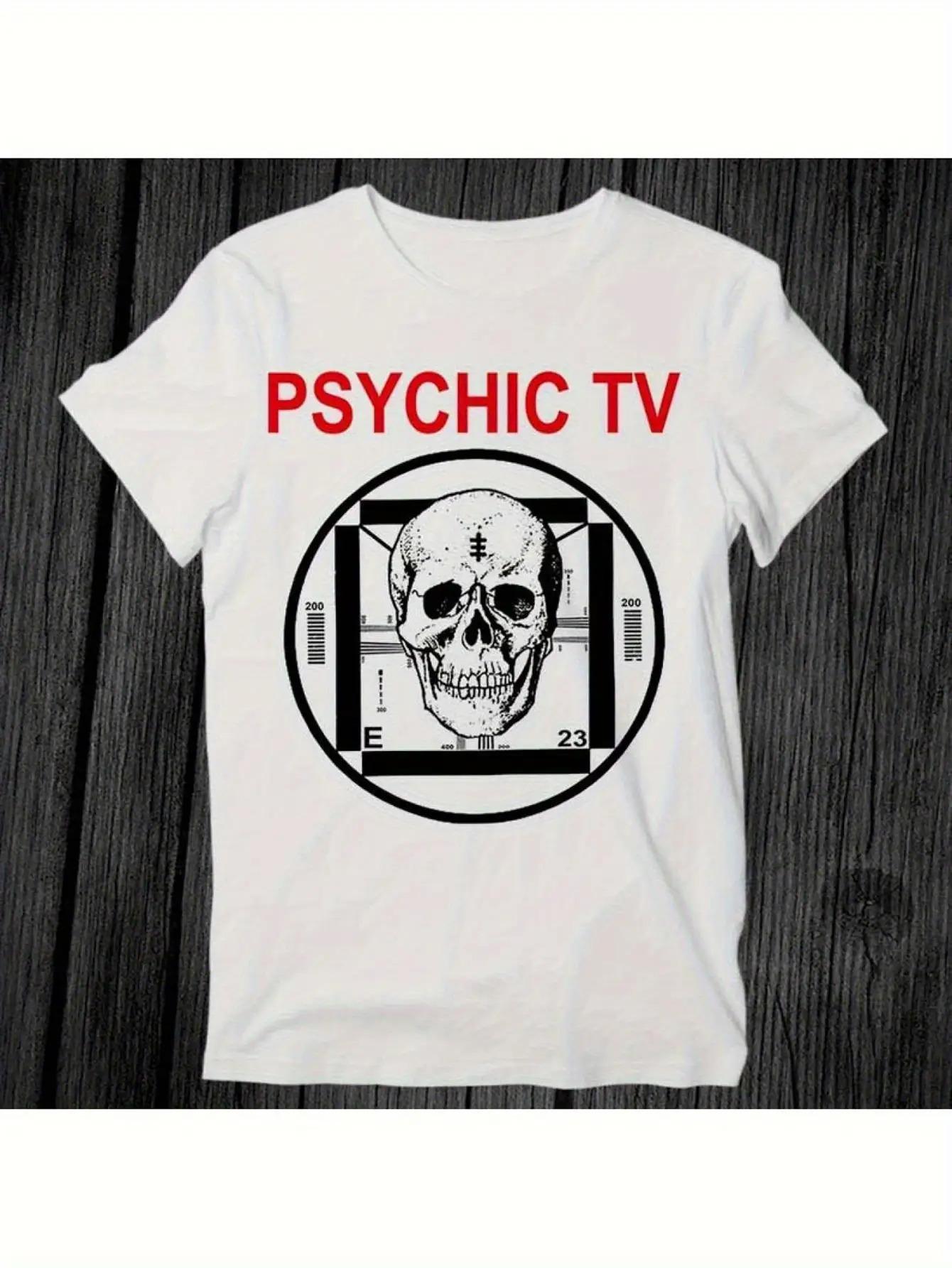 Psychic TV Logo T-Shirt - Unisex Adult White Tee with Iconic Skull & Hand Symbol M
Psychic TV Logo T-Shirt - Unisex Adult White Tee with Iconic Skull & Hand Symbol M