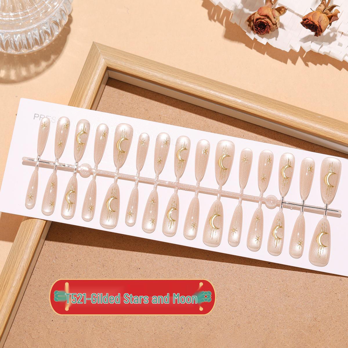 Звездная Луна Золотистые Миндальные Ногти – 30 Телесных Ногтей «Кошачий глаз» для Длительного Ношения Full Set S/S/S
Звездная Луна Золотистые Миндальные Ногти – 30 Телесных Ногтей «Кошачий глаз» для Длительного Ношения Full Set S/S/S