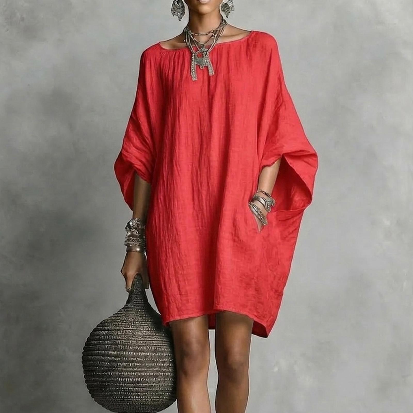 Ladies Casual And Fashionable Cotton And Linen Dress XL червоний
Ladies Casual And Fashionable Cotton And Linen Dress XL червоний