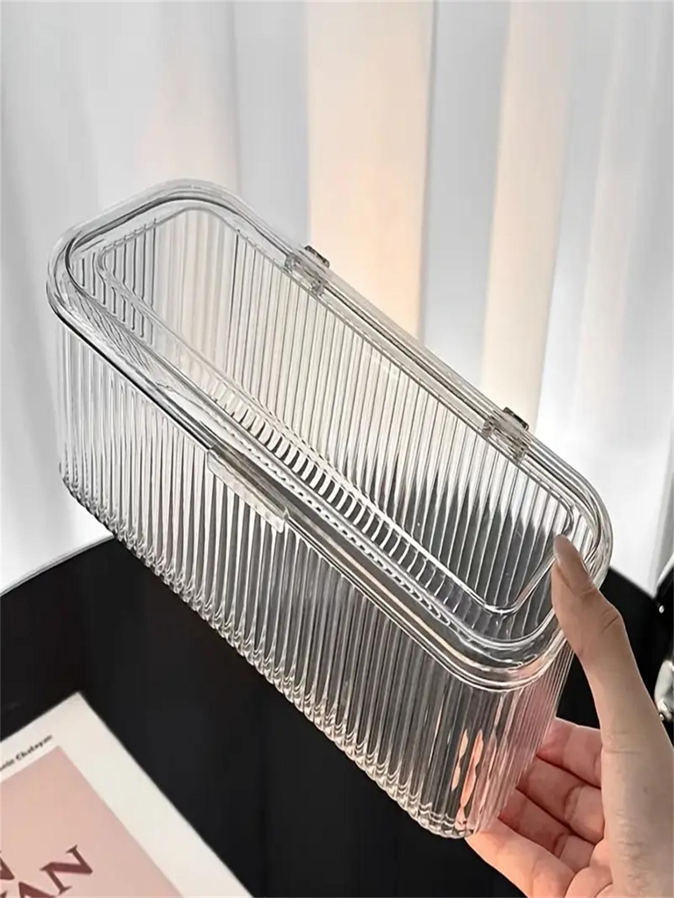 One Piece Полосатый Прозрачный Откидной Чехол Коробка для Хранения Высокая Видимость Удобный Доступный Штабелируемый Хранение для Организации белый
One Piece Полосатый Прозрачный Откидной Чехол Коробка для Хранения Высокая Видимость Удобный Доступный Штабелируемый Хранение для Организации белый