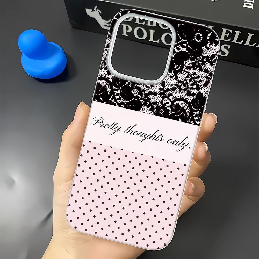 Чехол для телефона с узором в горошек и кружевом Для iPhone 17 17air 16 15 14 13 12 11 8 7 Pro Max Мобильный защитный чехол Мягкая обложка Funda iphone 14 Plus
Чехол для телефона с узором в горошек и кружевом Для iPhone 17 17air 16 15 14 13 12 11 8 7 Pro Max Мобильный защитный чехол Мягкая обложка Funda iphone 14 Plus