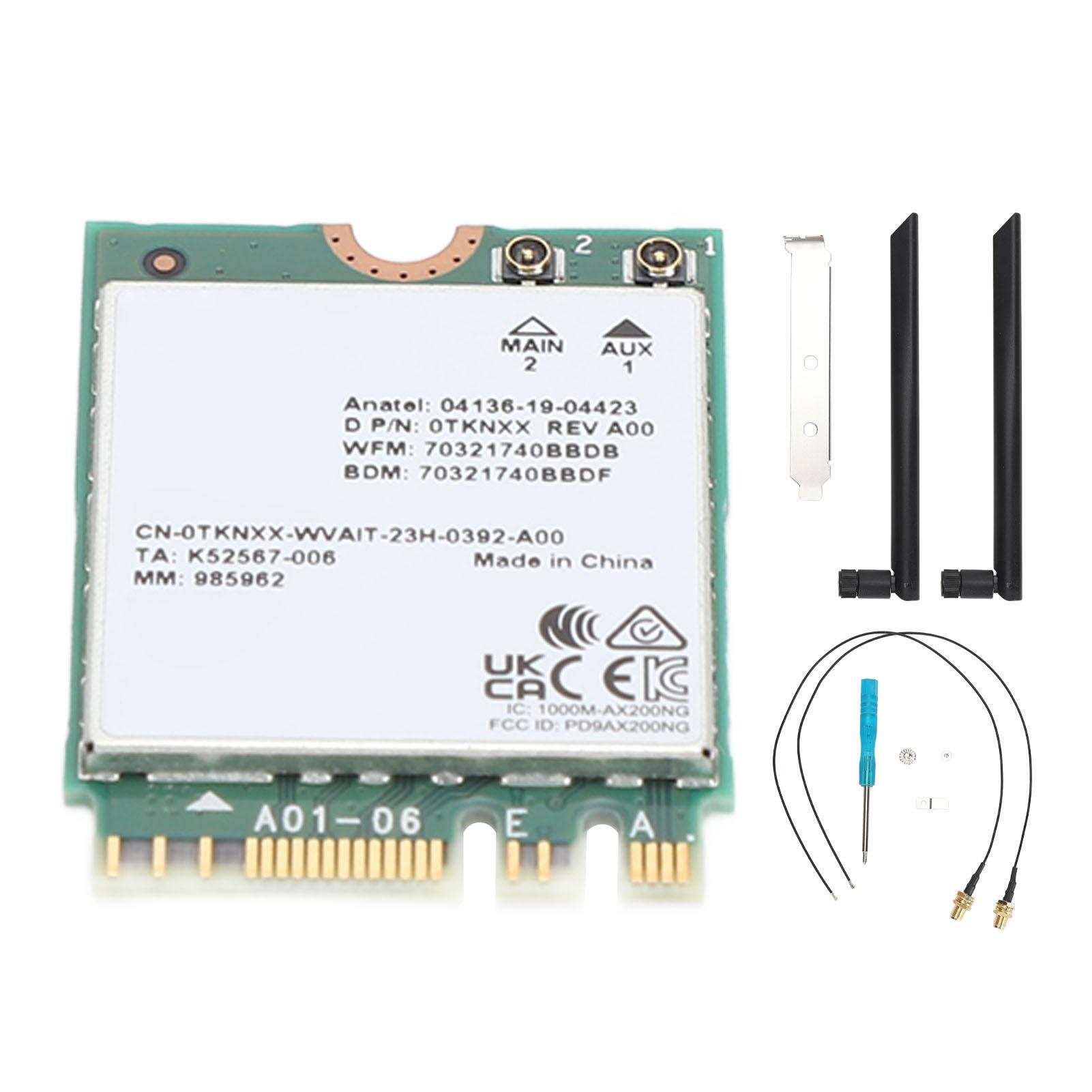 1650X AX200 Desktop Network Card 5G 2.4G Dual Band WiFi M.2 Interface MU MIMO Technology Bluetooth
1650X AX200 Desktop Network Card 5G 2.4G Dual Band WiFi M.2 Interface MU MIMO Technology Bluetooth