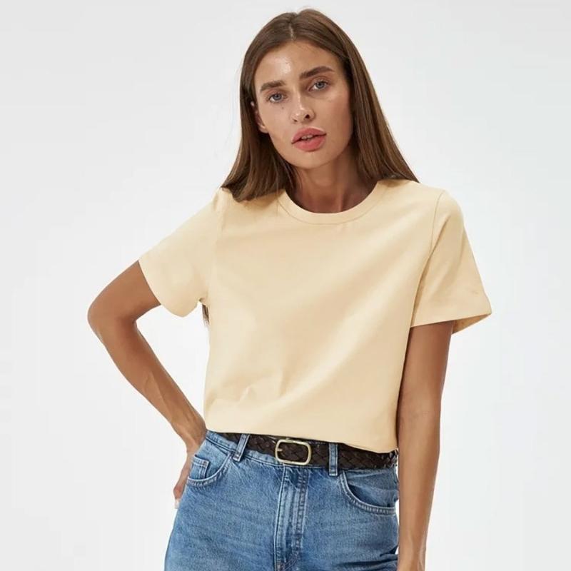 2026 Summer Solid Loose Woman T Shirt Fashion Casual Round Neck Short Sleeve T-shirt Women Elegant Simple Office Ladt Tee Tops 24139 S абрикосовый
2026 Summer Solid Loose Woman T Shirt Fashion Casual Round Neck Short Sleeve T-shirt Women Elegant Simple Office Ladt Tee Tops 24139 S абрикосовый