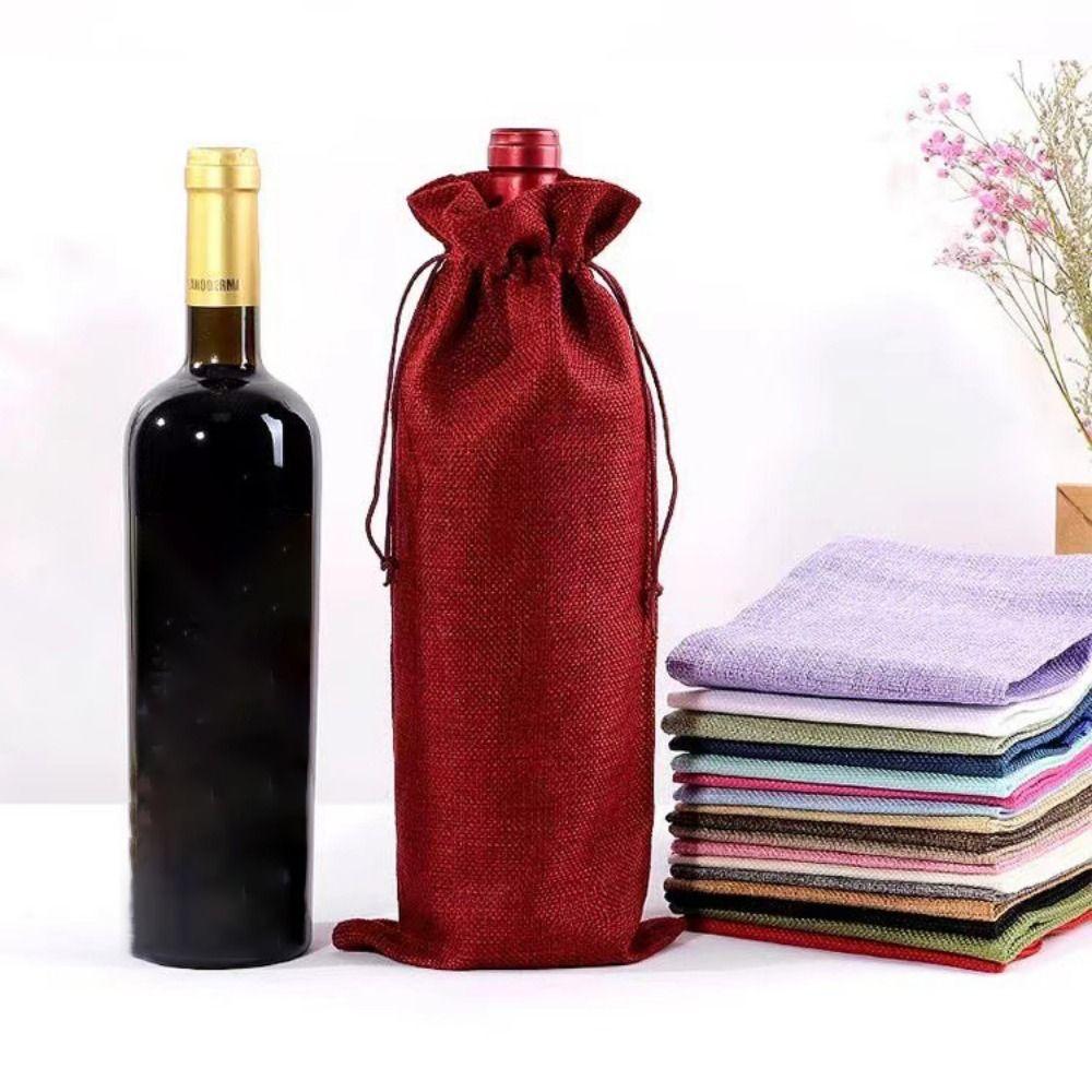 Durable Red Wine Bag Dust-proof Champagne Bag Wine Bottle Linen Bag Burlap Wine Bags Birthday Gift
Durable Red Wine Bag Dust-proof Champagne Bag Wine Bottle Linen Bag Burlap Wine Bags Birthday Gift