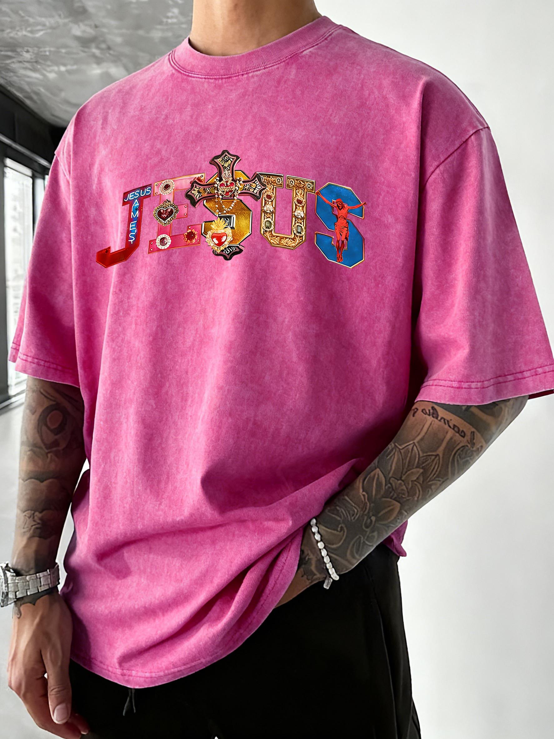 Multicolor Gemstone Cross Jesus Printed Washed T Shirts Breathable TShirt Cotton Loose Short Sleeves Vacation Men Streetwear S
Multicolor Gemstone Cross Jesus Printed Washed T Shirts Breathable TShirt Cotton Loose Short Sleeves Vacation Men Streetwear S