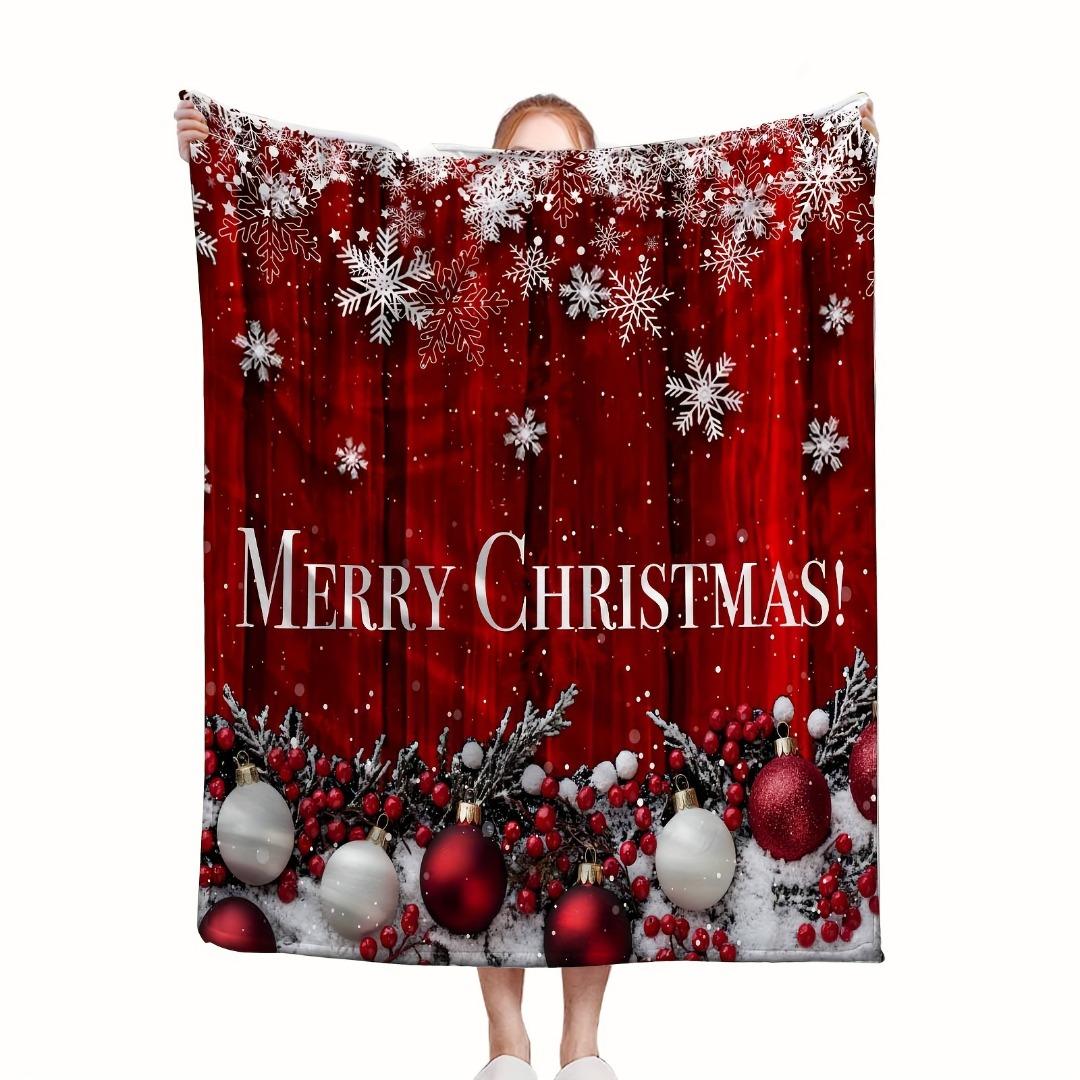 GUOYU Blanket 1pc Red Christmas Blanket Snowflake Pine Tree Print Soft Cozy Flannel Blanket for Living Room Bedroom New Year Christmas Decor 75x100cm (30x40inch)
GUOYU Blanket 1pc Red Christmas Blanket Snowflake Pine Tree Print Soft Cozy Flannel Blanket for Living Room Bedroom New Year Christmas Decor 75x100cm (30x40inch)