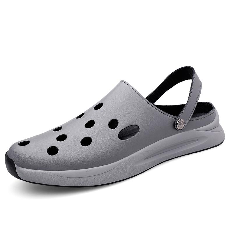 Модная мужская пляжная обувь, водонепроницаемая, нескользящая, мужская обувь для рыбалки и кемпинга, выдолбленная массажная подошва, сандалии, тапочки, бесплатная доставка 46 серый
Модная мужская пляжная обувь, водонепроницаемая, нескользящая, мужская обувь для рыбалки и кемпинга, выдолбленная массажная подошва, сандалии, тапочки, бесплатная доставка 46 серый