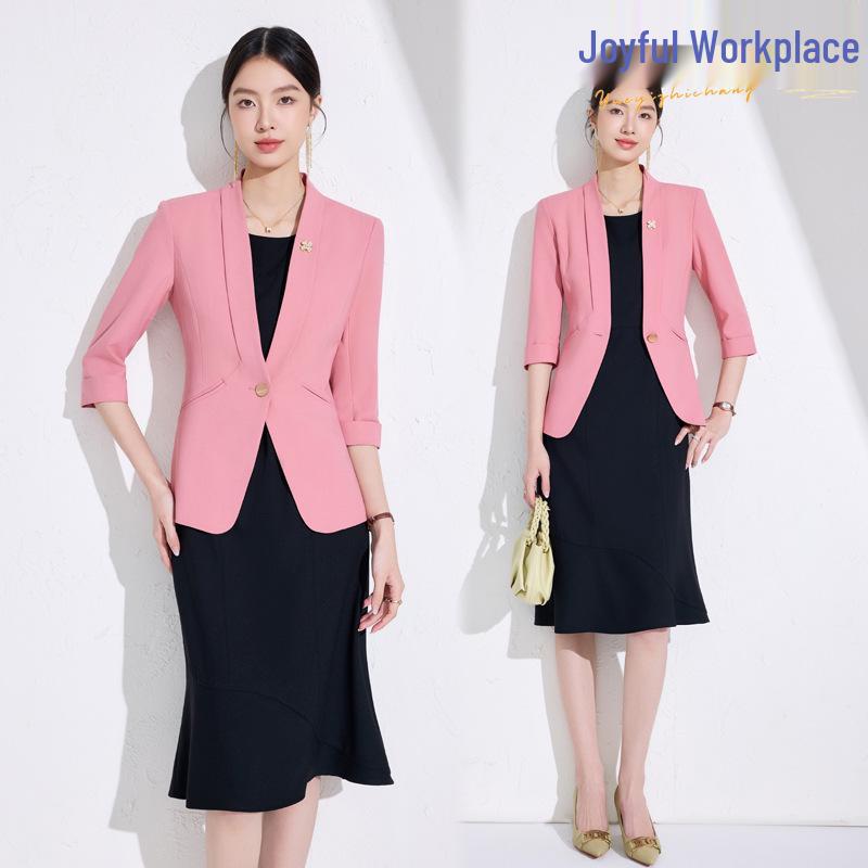 Women s Black Petite Collarless Blazer Dress Two-Piece Set - 2025 Spring/Autumn Collection XXXL
Women s Black Petite Collarless Blazer Dress Two-Piece Set - 2025 Spring/Autumn Collection XXXL