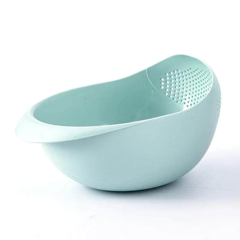 Утолщенная овощная корзина для слива в раковину, пластиковая корзина для мытья фруктов, кухонные предметы первой необходимости, бытовая овощная корзина зелёный
