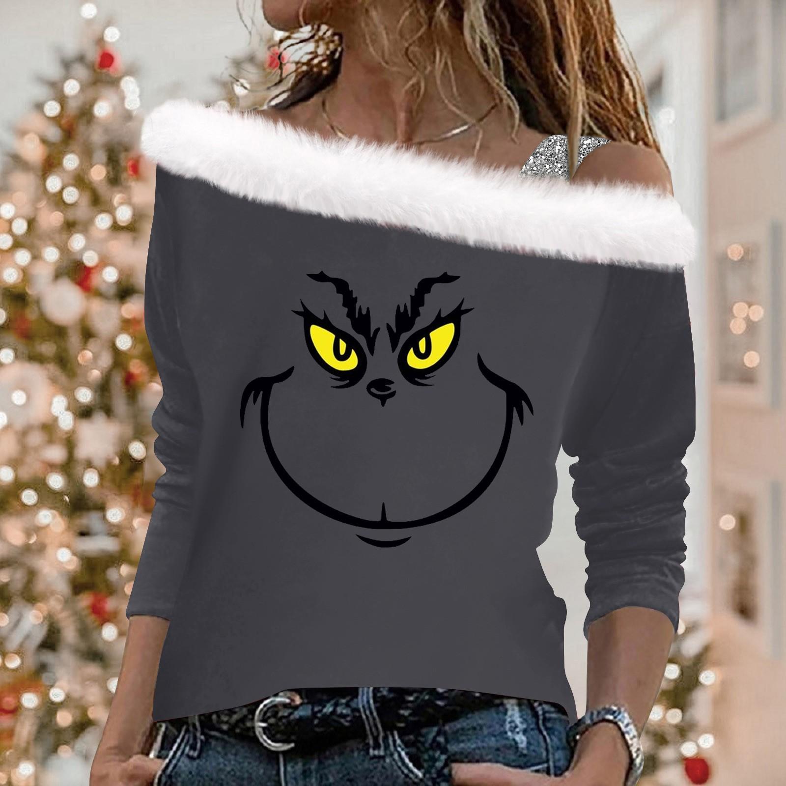 Women s Long Sleeve Tops Loose Christmas Print Pullover Tops XL
Women s Long Sleeve Tops Loose Christmas Print Pullover Tops XL