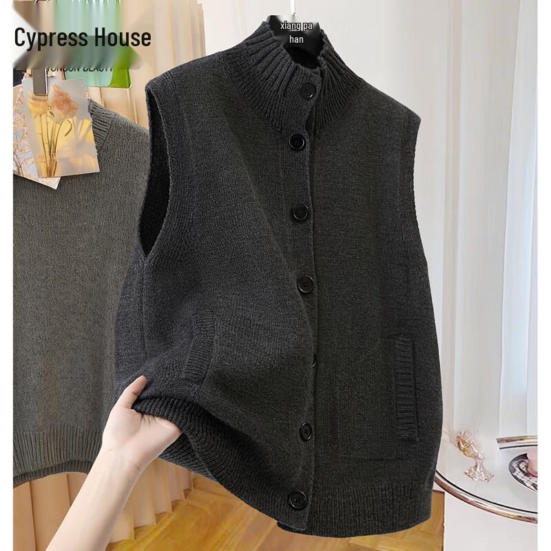 Женский однотонный жилет с высоким воротником, крупной вязки, для многослойности One Size
Женский однотонный жилет с высоким воротником, крупной вязки, для многослойности One Size