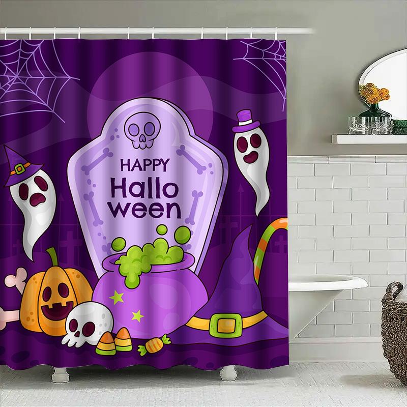 Tuniu Happy Halloween Bat Ghost Shower Curtain For Bathroom Decor Spooky Cute Kids Room Decor W60H190(CM)-1 Pcs
Tuniu Happy Halloween Bat Ghost Shower Curtain For Bathroom Decor Spooky Cute Kids Room Decor W60H190(CM)-1 Pcs