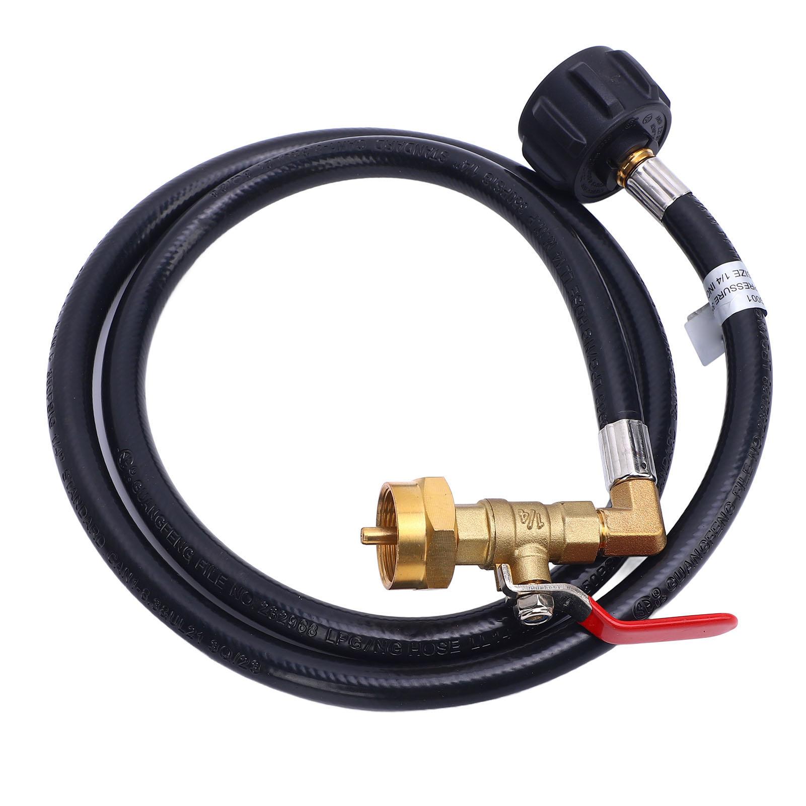 4 фути 48 дюймів Шланг-адаптер для заправки газом з регулювальним клапаном увімкнення/вимкнення та 2 ковпачками 20 фунтів до 1 фунта Заправник газу
4 фути 48 дюймів Шланг-адаптер для заправки газом з регулювальним клапаном увімкнення/вимкнення та 2 ковпачками 20 фунтів до 1 фунта Заправник газу