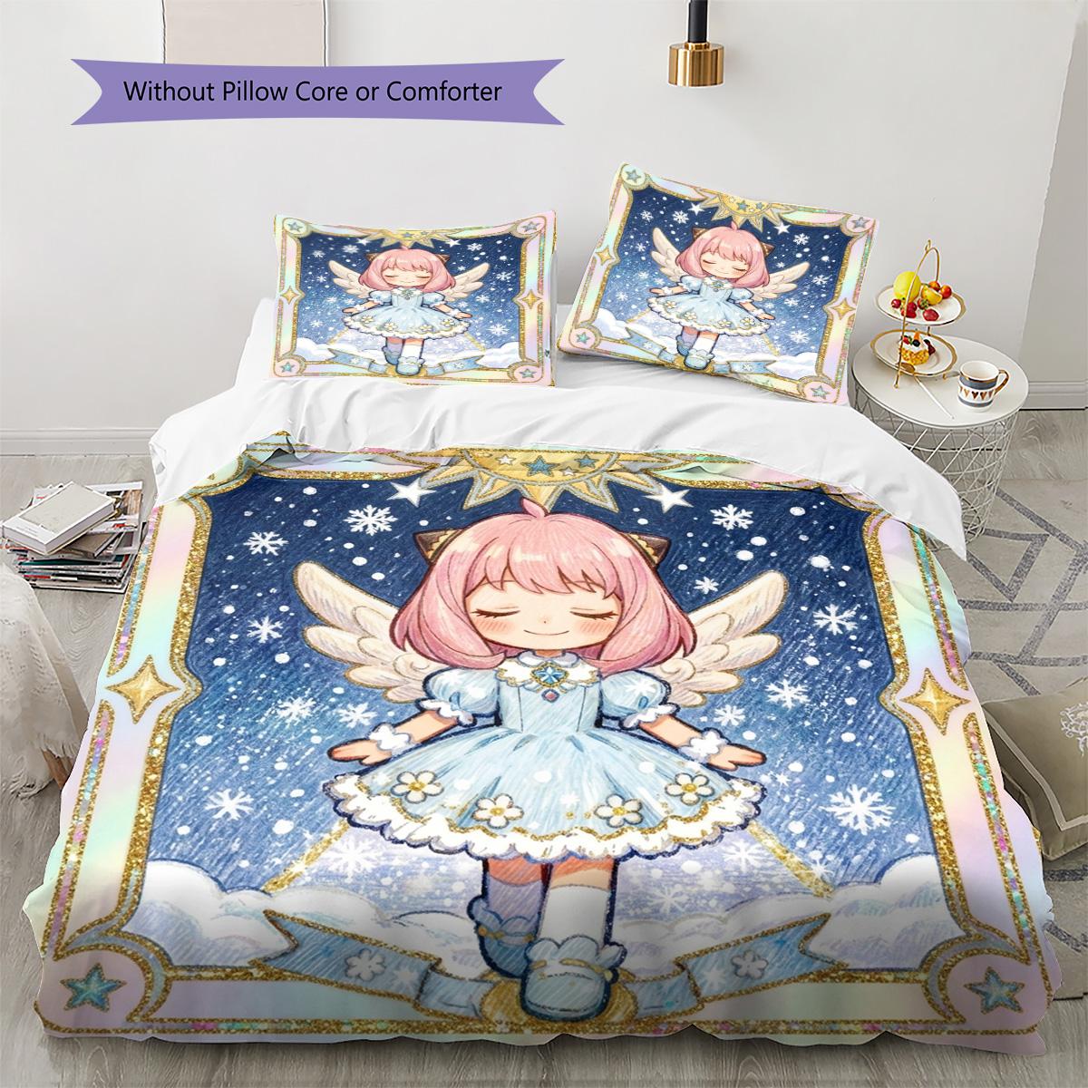 Anya Forger Pattern Bedding Quilt Set Quilt Cover Pillowcase Home Decoration Birthday Gift (1 * duvet cover + 2 * pillowcase, without core) 135x200cm
Anya Forger Pattern Bedding Quilt Set Quilt Cover Pillowcase Home Decoration Birthday Gift (1 * duvet cover + 2 * pillowcase, without core) 135x200cm