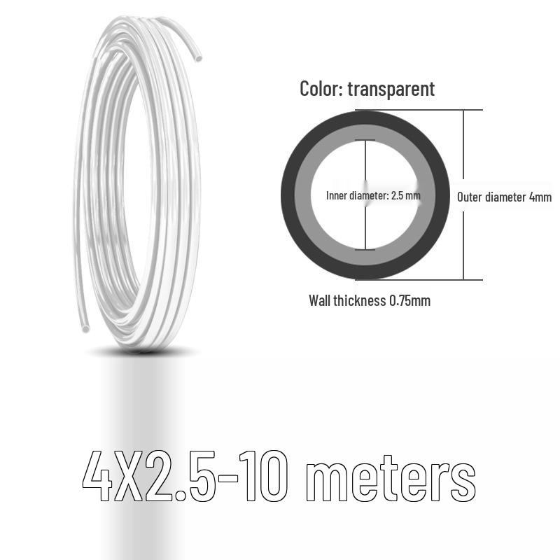 8mm Transparent TPU Pneumatic Hose - High-pressure Trachea Air Compressor Tube, 10mm Gas Source Line
8mm Transparent TPU Pneumatic Hose - High-pressure Trachea Air Compressor Tube, 10mm Gas Source Line