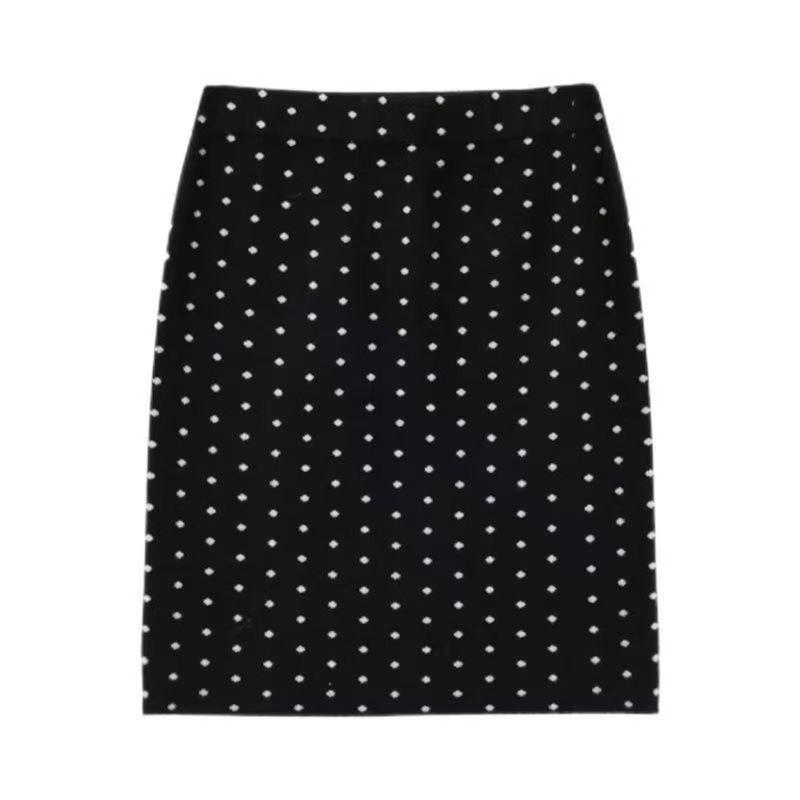 2025 Spring Retro Polka Dot High Waist Pencil Skirt with Back Slit Design Small чорний
2025 Spring Retro Polka Dot High Waist Pencil Skirt with Back Slit Design Small чорний