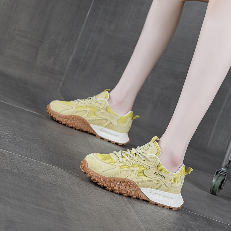 женские модели на толстой подошве из кожи показывают их ноги и маленькое сочетание цветов, весенняя новинка, универсальная спортивная и повседневная обувь 40 жёлтый
женские модели на толстой подошве из кожи показывают их ноги и маленькое сочетание цветов, весенняя новинка, универсальная спортивная и повседневная обувь 40 жёлтый