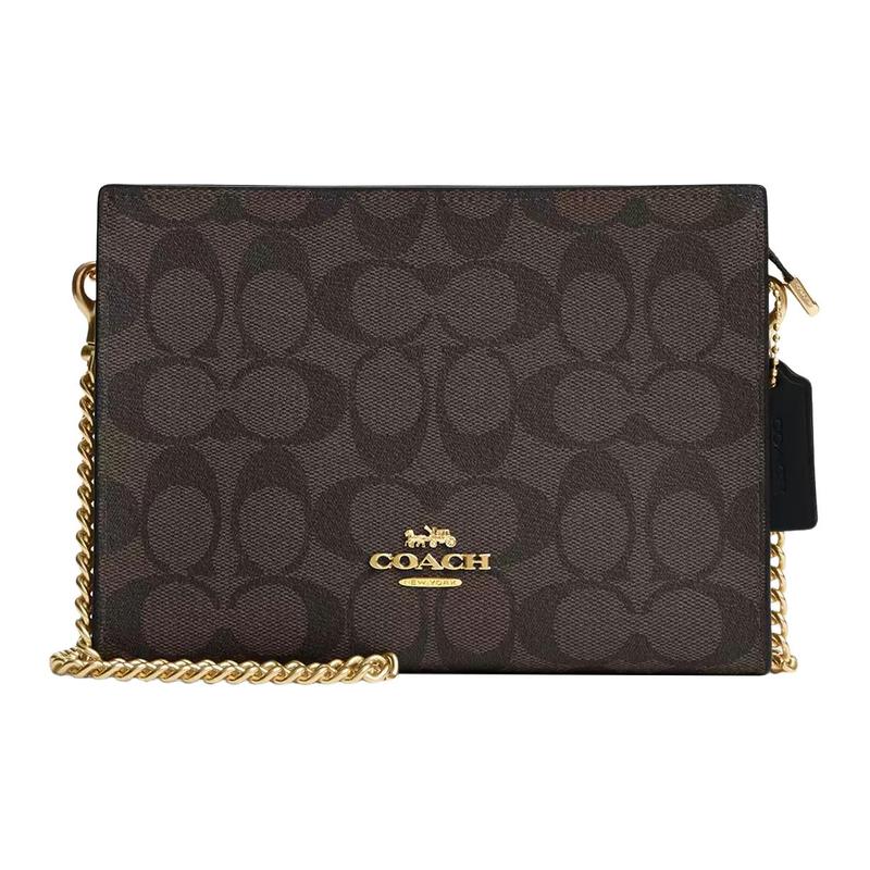 COACH Slim 20 Top Zipper Closure Faux Leather and Cow Split Leather Shoulder Crossbody Bag Small Women s Brown and Black чорний
COACH Slim 20 Top Zipper Closure Faux Leather and Cow Split Leather Shoulder Crossbody Bag Small Women s Brown and Black чорний