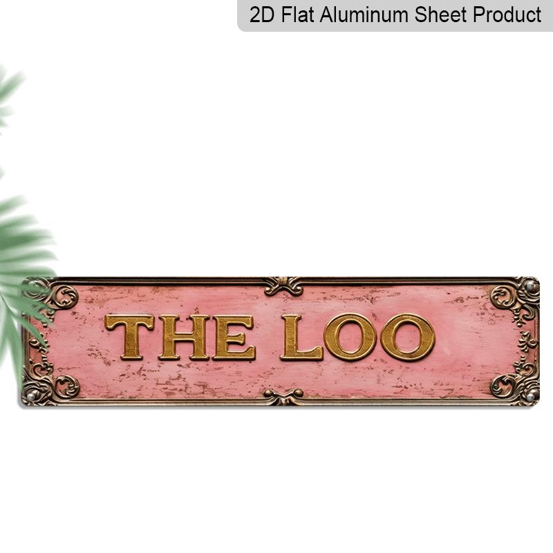 2D Flat - 1pc, 2D Vintage The Loo Pink Aluminium Decorative Sign Rustic Wall Hanging Decor for Farmhouse, Bathroom, Pub, Restaurant, Entryway 40cm x 10cm
2D Flat - 1pc, 2D Vintage The Loo Pink Aluminium Decorative Sign Rustic Wall Hanging Decor for Farmhouse, Bathroom, Pub, Restaurant, Entryway 40cm x 10cm