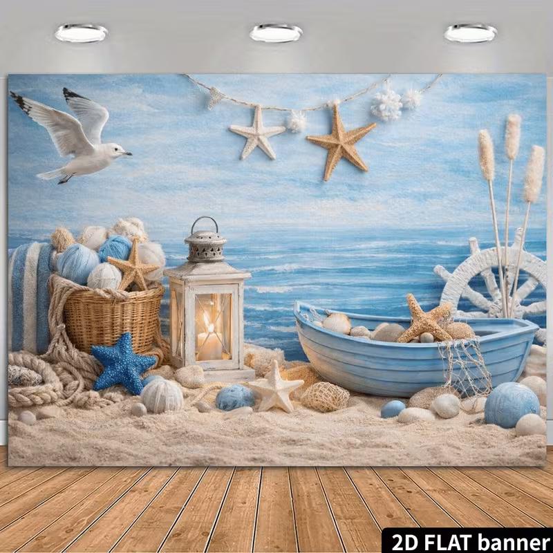 2D Nautical Beach Tapestry for Living Room and Bedroom Decor 47.2x31.5inch/120*80cm
2D Nautical Beach Tapestry for Living Room and Bedroom Decor 47.2x31.5inch/120*80cm