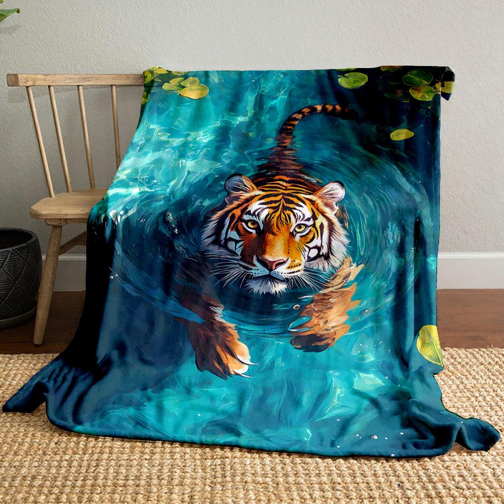 Swimming Tiger Blanket bedroom Blanket for Livingroom Couch lunch break Soft throw for Friend s festival Gift 80cm x 120cm
Swimming Tiger Blanket bedroom Blanket for Livingroom Couch lunch break Soft throw for Friend s festival Gift 80cm x 120cm