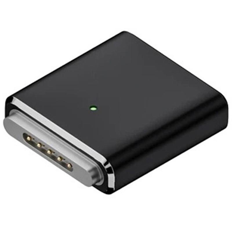 For MacBook PD 100W Compatible with MagSafe 3 to Type C Female Aluminum Alloy Converter Black
For MacBook PD 100W Compatible with MagSafe 3 to Type C Female Aluminum Alloy Converter Black