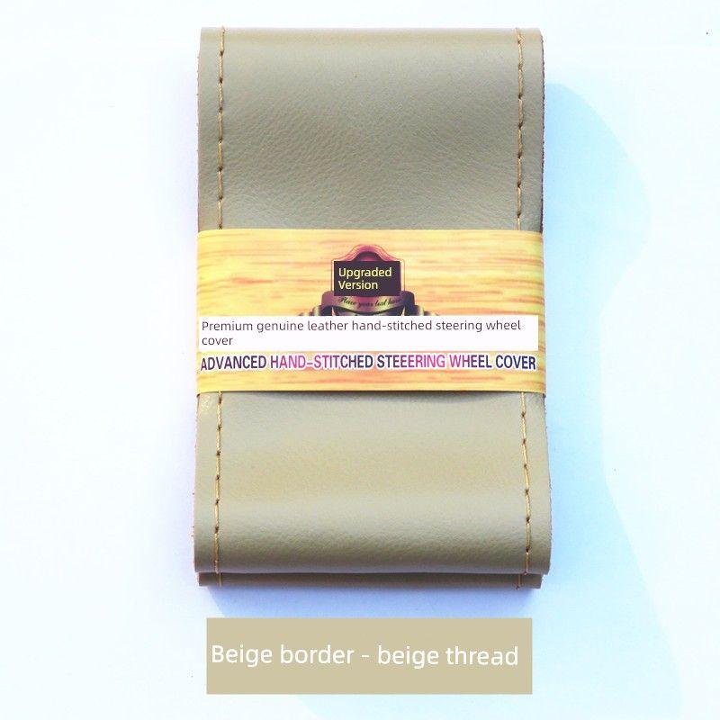08 09 10 11 12 Old Mondeo Zhisheng Car Steering Wheel Cover Genuine Leather Hand-Sewn Handle Cover Beige Border - Beige Rice Thread
08 09 10 11 12 Old Mondeo Zhisheng Car Steering Wheel Cover Genuine Leather Hand-Sewn Handle Cover Beige Border - Beige Rice Thread