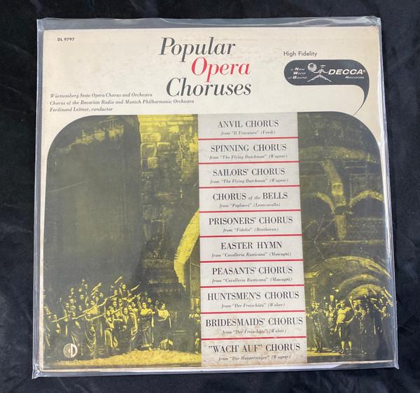LP Record CHOR DER WRTTEMBERGISCHEN STAATSOP Popular Opera Choruses DL9797 Decca 1957 US Classical Used
LP Record CHOR DER WRTTEMBERGISCHEN STAATSOP Popular Opera Choruses DL9797 Decca 1957 US Classical Used