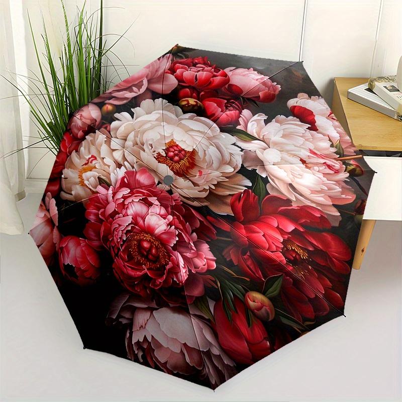 Floral Arrangement Peonies Theme 8 Bone Hand Automatic Folding Umbrella, Compact and Portable Design, A Perfect Gift for Birthday, Christmas
Floral Arrangement Peonies Theme 8 Bone Hand Automatic Folding Umbrella, Compact and Portable Design, A Perfect Gift for Birthday, Christmas