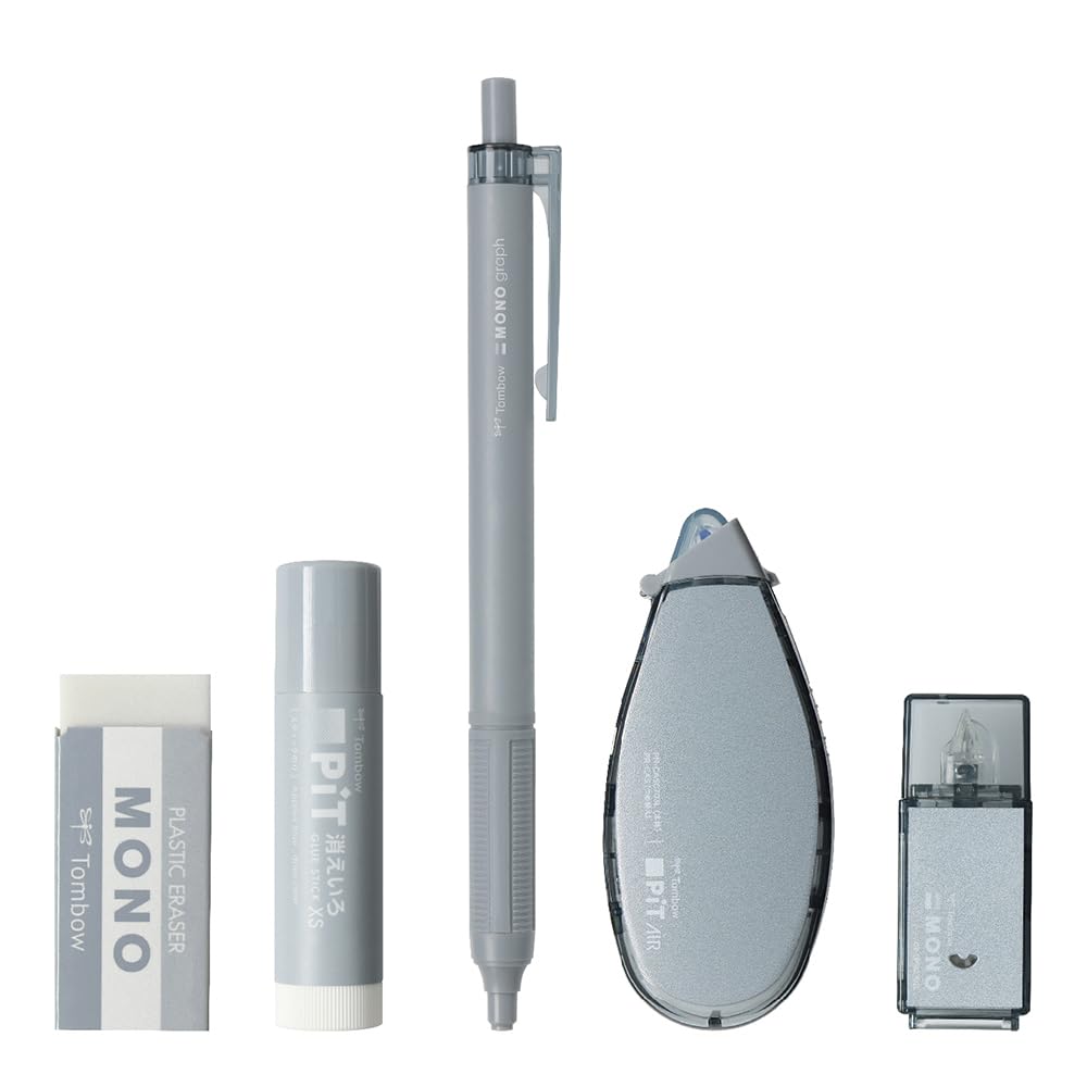 Канцелярский набор Tombow Pencil MONO PIT из 5 предметов, цвет пепла, сталь PCC-531CAZ
Канцелярский набор Tombow Pencil MONO PIT из 5 предметов, цвет пепла, сталь PCC-531CAZ