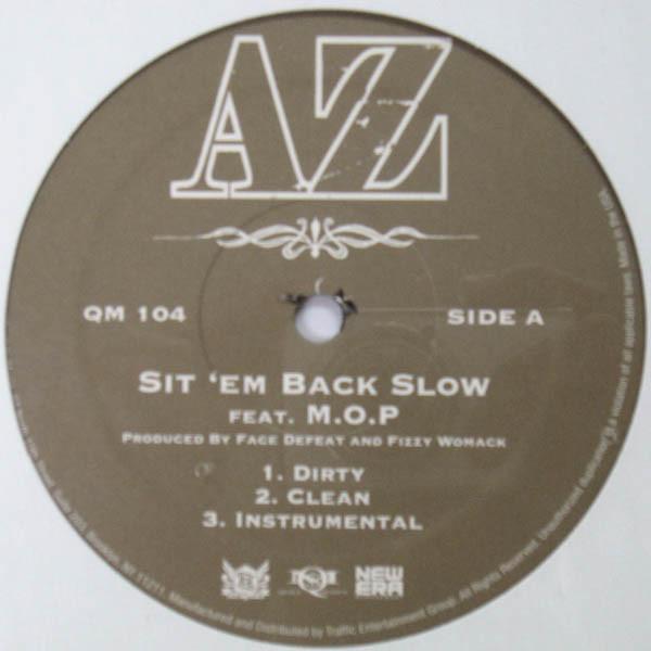 12inch Record AZ - Sit Em Back Slow / This Is What I QM104 Quiet Money Rec 2006 US Rap & Hip-Hop/R&B Used
12inch Record AZ - Sit Em Back Slow / This Is What I QM104 Quiet Money Rec 2006 US Rap & Hip-Hop/R&B Used