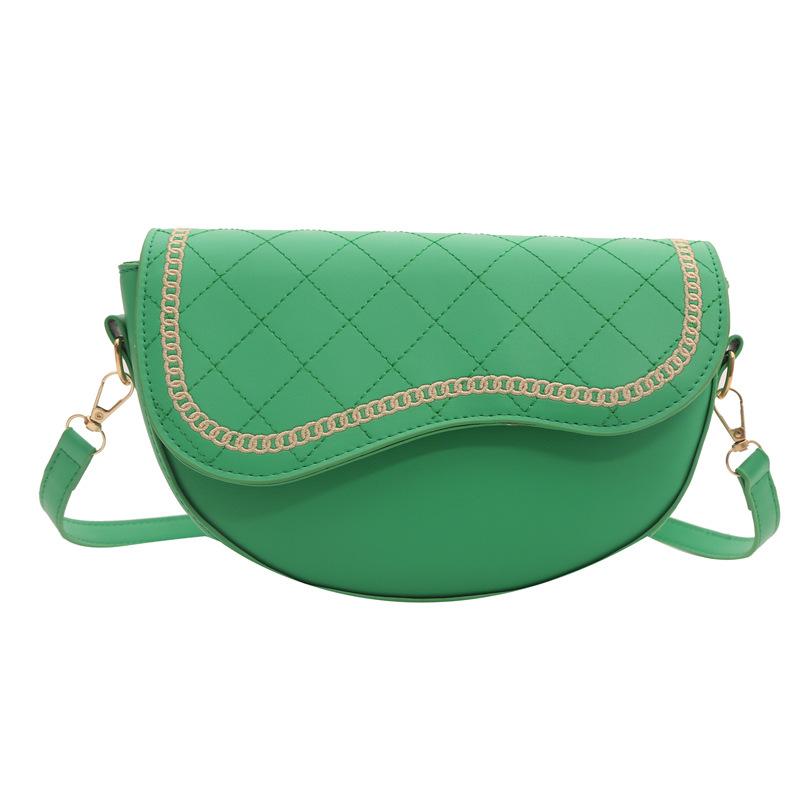 Жіноча сумка-сідло з вишивкою ромбами 2024, нова модна модна сумка через плече в іноземному стилі, проста сумка-месенджер із текстурою ніші зелений
Жіноча сумка-сідло з вишивкою ромбами 2024, нова модна модна сумка через плече в іноземному стилі, проста сумка-месенджер із текстурою ніші зелений