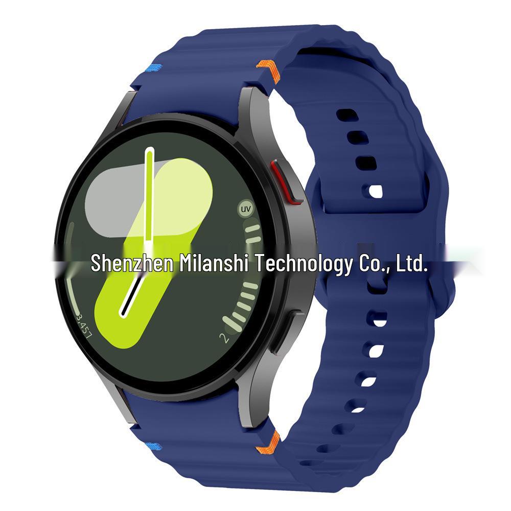 Fits Galaxy Watch 7/FE/6/5/4: Wave Pattern Silicone Strap
Fits Galaxy Watch 7/FE/6/5/4: Wave Pattern Silicone Strap