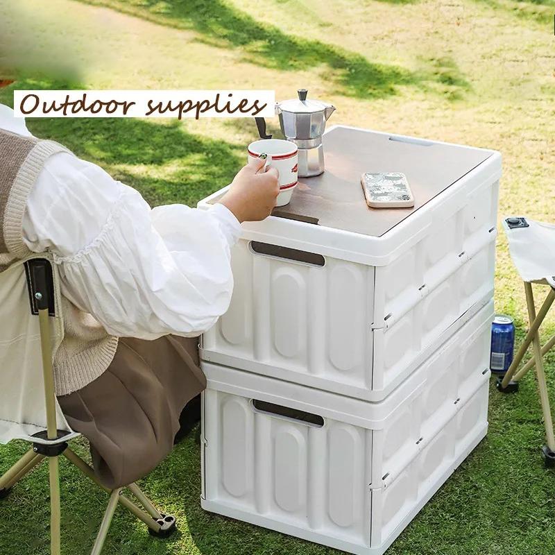 30L Home Outdoor Foldable Storage Box Wood+PP Lidded Organizer Case,430x285x230mm White
30L Home Outdoor Foldable Storage Box Wood+PP Lidded Organizer Case,430x285x230mm White