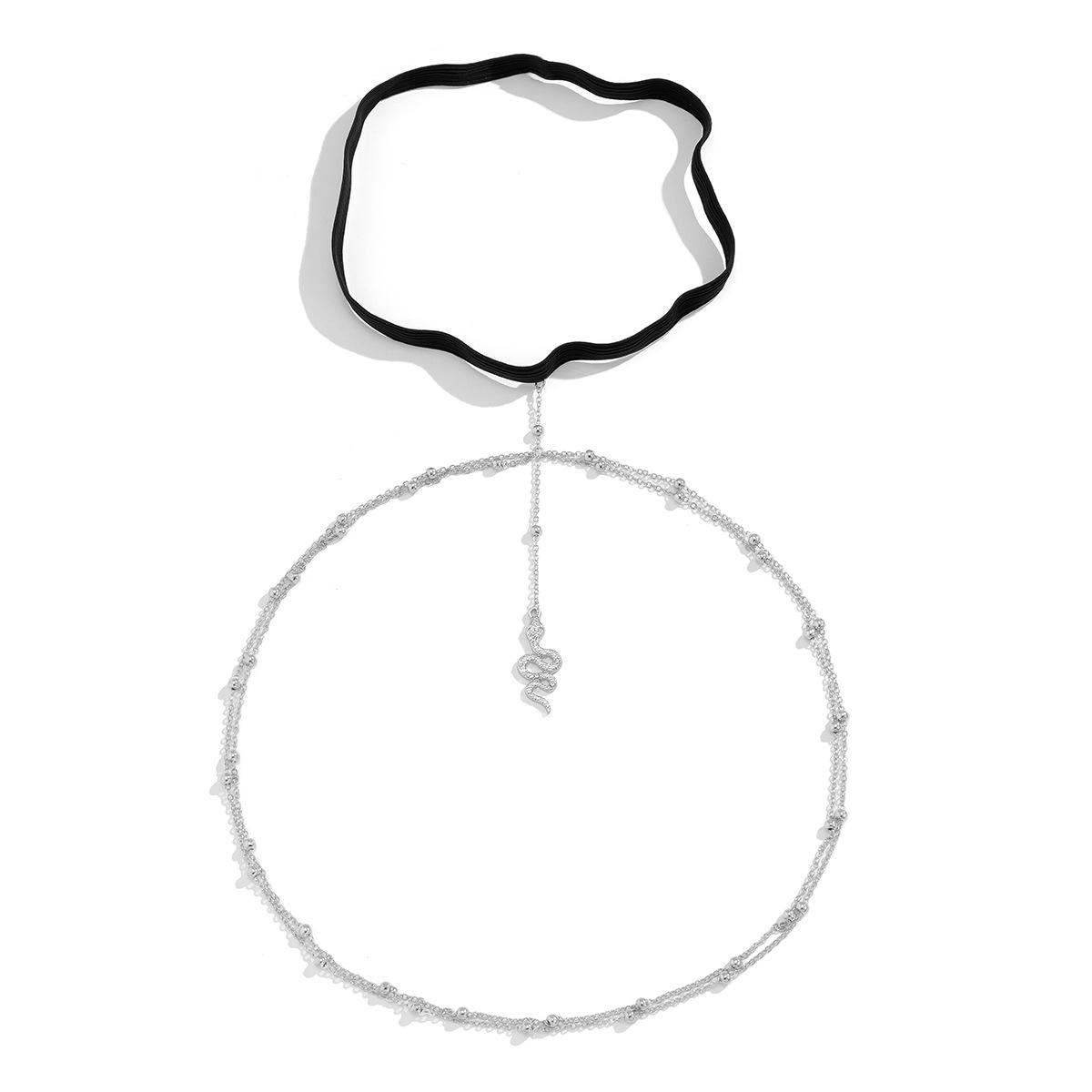 Аксессуары, сексуальная эластичная двухслойная цепочка для тела из круглых бусин, металлическая подвеска-змея с бахромой, набедренная цепочка
Аксессуары, сексуальная эластичная двухслойная цепочка для тела из круглых бусин, металлическая подвеска-змея с бахромой, набедренная цепочка