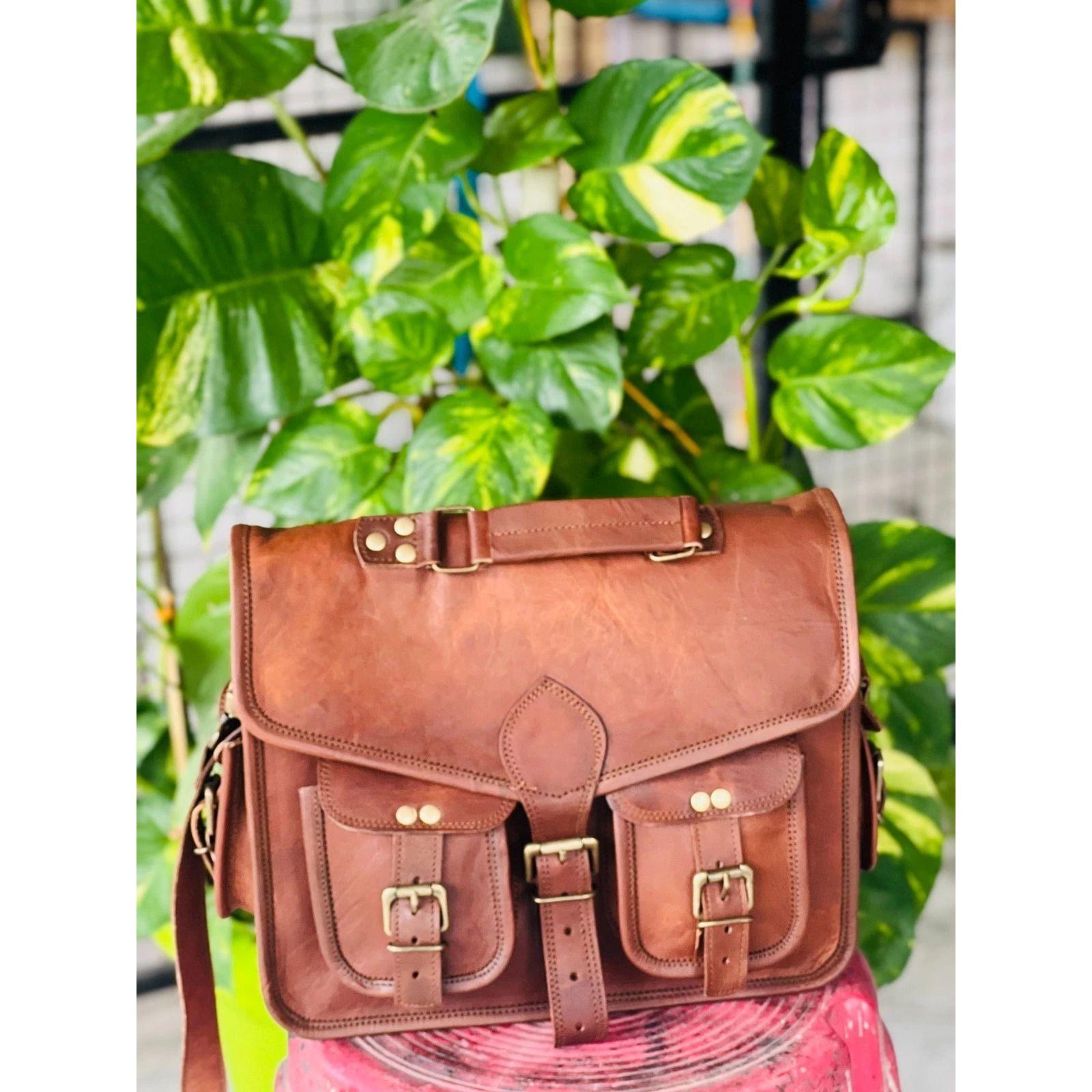 Профессиональная кожаная сумка для ноутбука Мужская винтажная сумка-мессенджер Натуральный портфель Коричневая сумка 15 x 11 x 4 in
Профессиональная кожаная сумка для ноутбука Мужская винтажная сумка-мессенджер Натуральный портфель Коричневая сумка 15 x 11 x 4 in