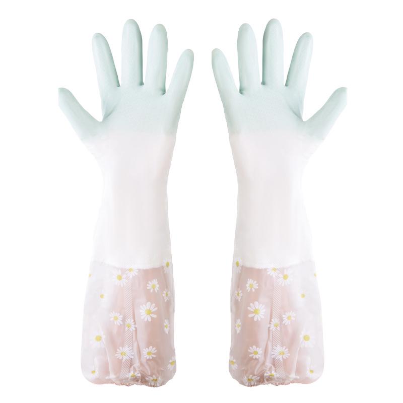Thickened Non-Slip PVC Dishwashing Gloves with Lined Floral Sleeves - Durable, Extended Length for Enhanced Cleaning
Thickened Non-Slip PVC Dishwashing Gloves with Lined Floral Sleeves - Durable, Extended Length for Enhanced Cleaning
