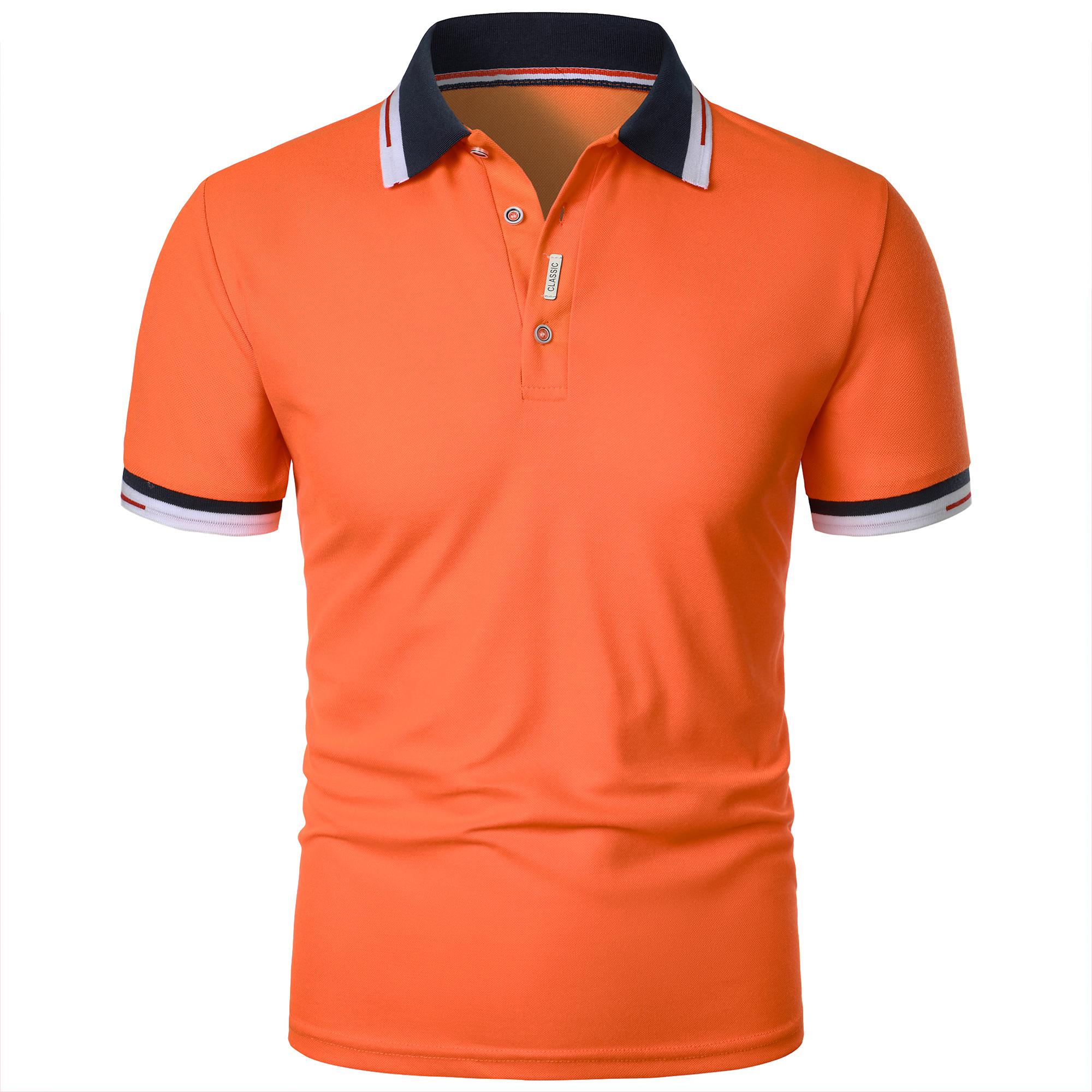 Men s New Polo Shirt T-shirt Summer Men s Short-sleeved Intercolored Lapel 3XL помаранчевий
Men s New Polo Shirt T-shirt Summer Men s Short-sleeved Intercolored Lapel 3XL помаранчевий