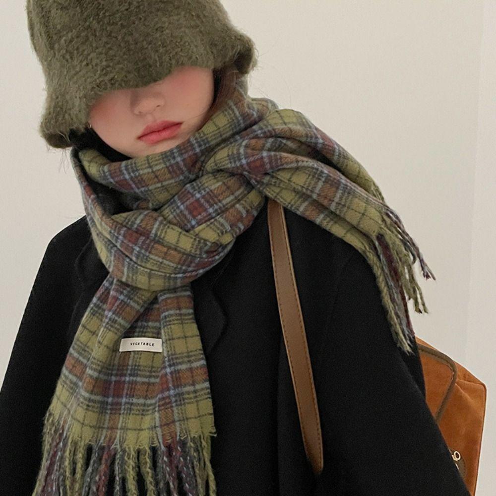 Tassel Winter Cashmere Scarves Retro Green Long Shawl Thicken Cape Wraps Women/Men зелений
Tassel Winter Cashmere Scarves Retro Green Long Shawl Thicken Cape Wraps Women/Men зелений