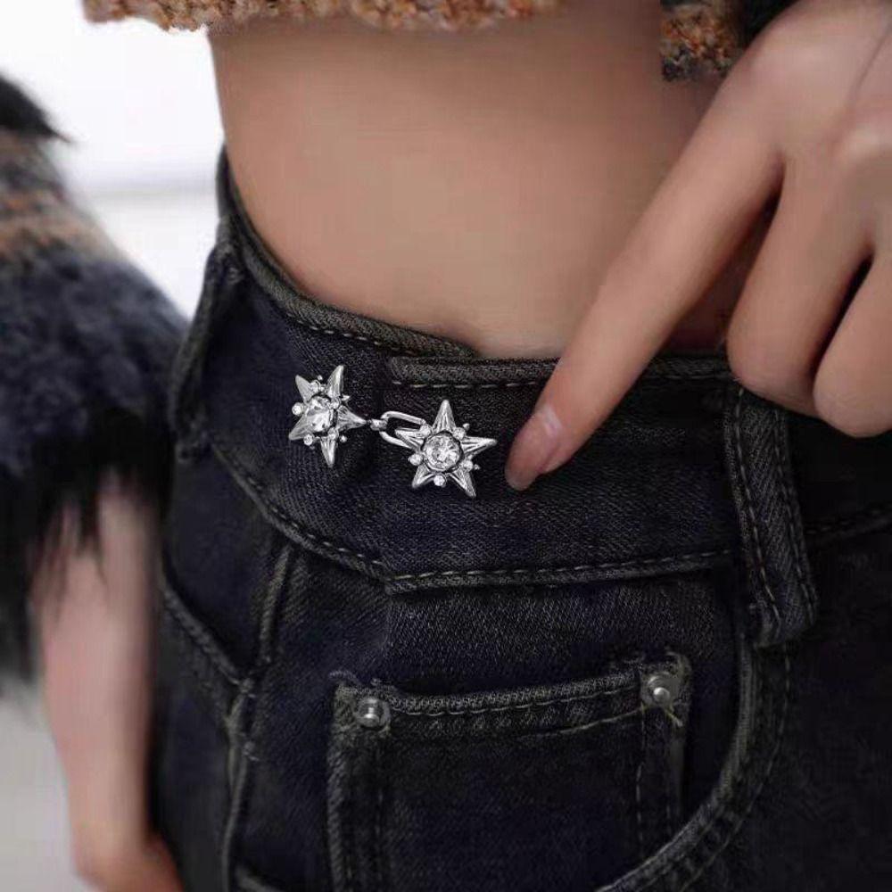 Waist Buckle Star Pants Button Tightener Button Clasps Jean Buttons for Loose Jeans Skirts золотий
Waist Buckle Star Pants Button Tightener Button Clasps Jean Buttons for Loose Jeans Skirts золотий