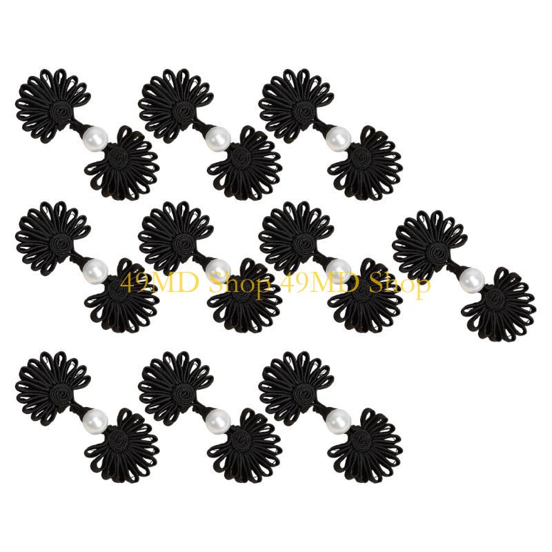49MD Chinese Buttons Knot Closure Cheongsam Traditional Handcraft Accessories чорний
49MD Chinese Buttons Knot Closure Cheongsam Traditional Handcraft Accessories чорний